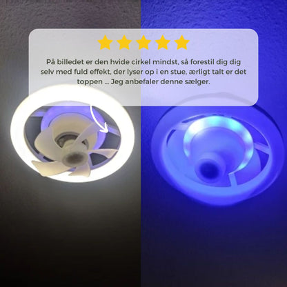 Sleek Integrated Ceiling Fan with LED Lighting