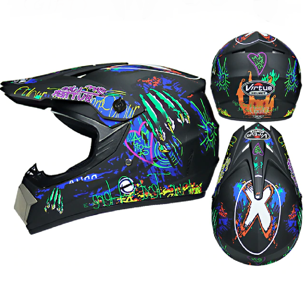 Cross Racing Helmet Set for Motorcycles
