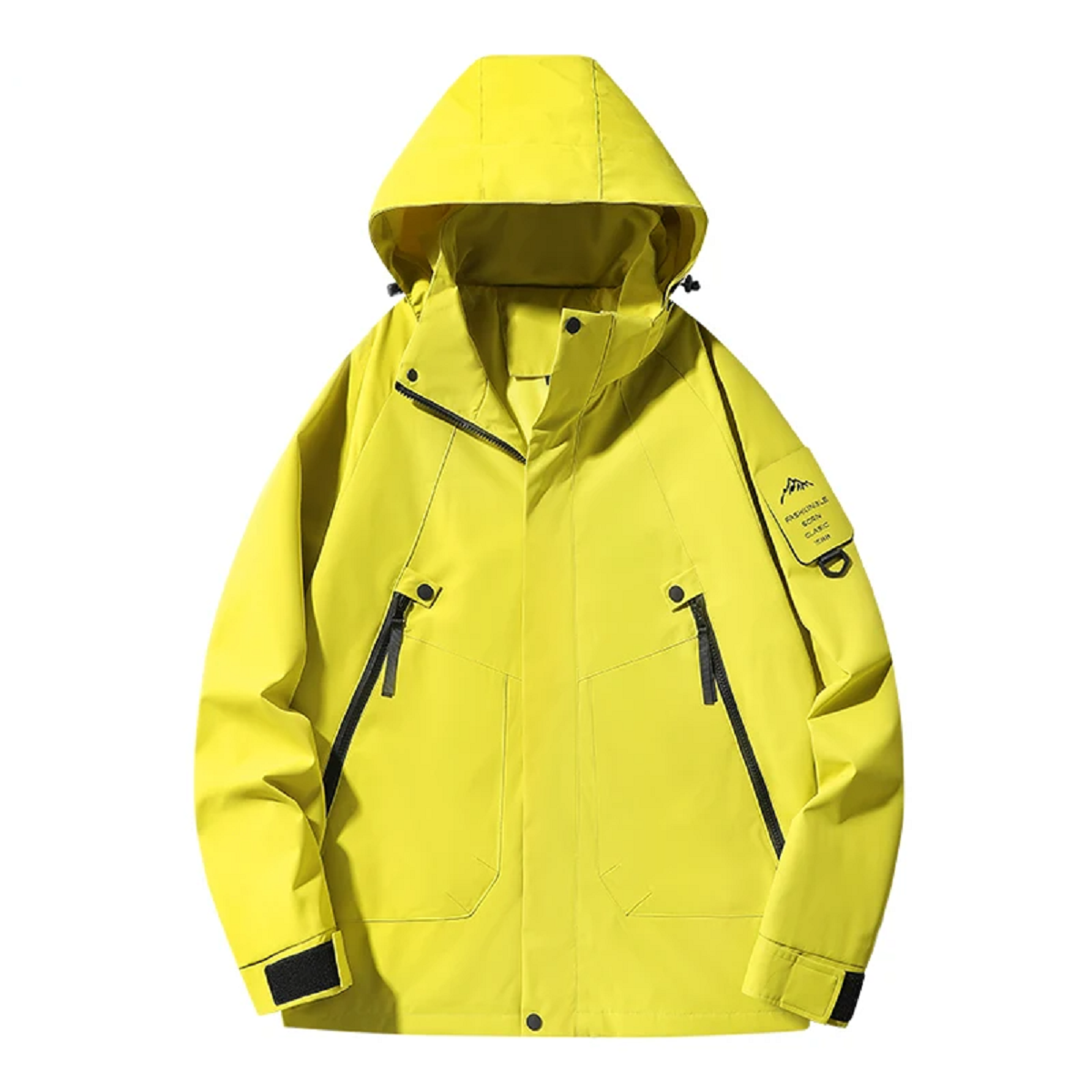Waterproof Rain Jacket for All Genders – Wind Resistant Outdoor Coat
