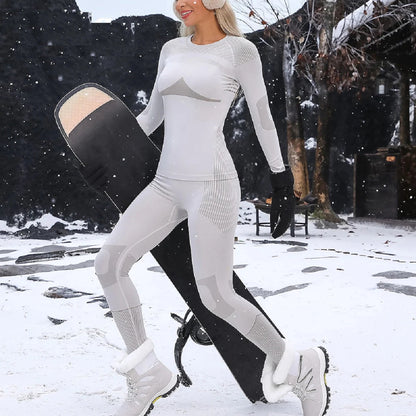 Thermal Underwear Set for Women - Ski Top and Bottom