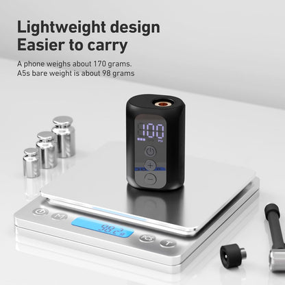 Electric Tire Inflator for Road and Mountain Bicycles - Portable Pump