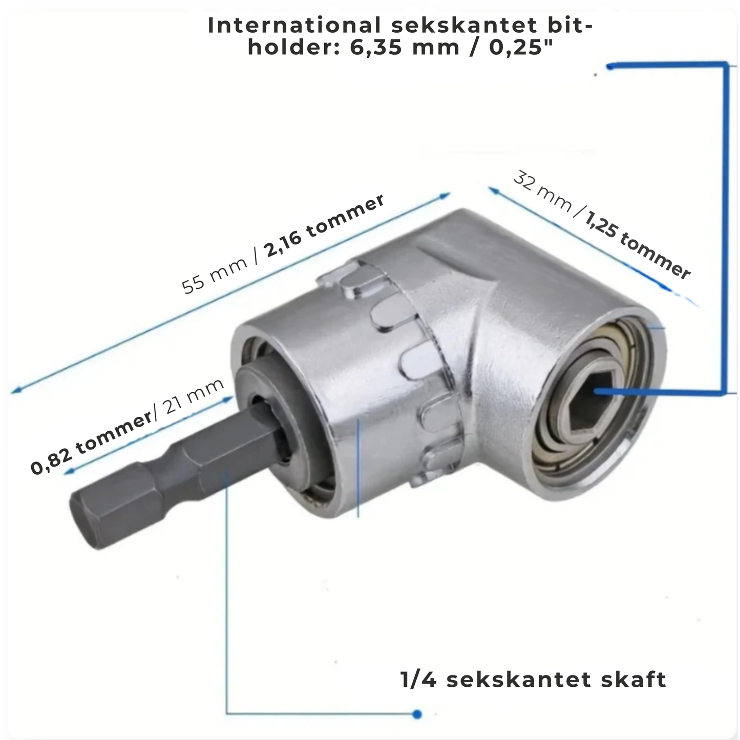 105° Drill Adapter for Easy Access to Tight Spaces