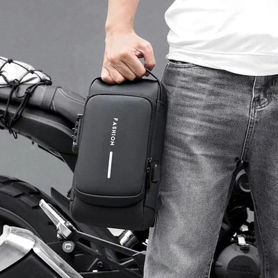 Secure and Stylish Crossbody Bag with Charging Feature