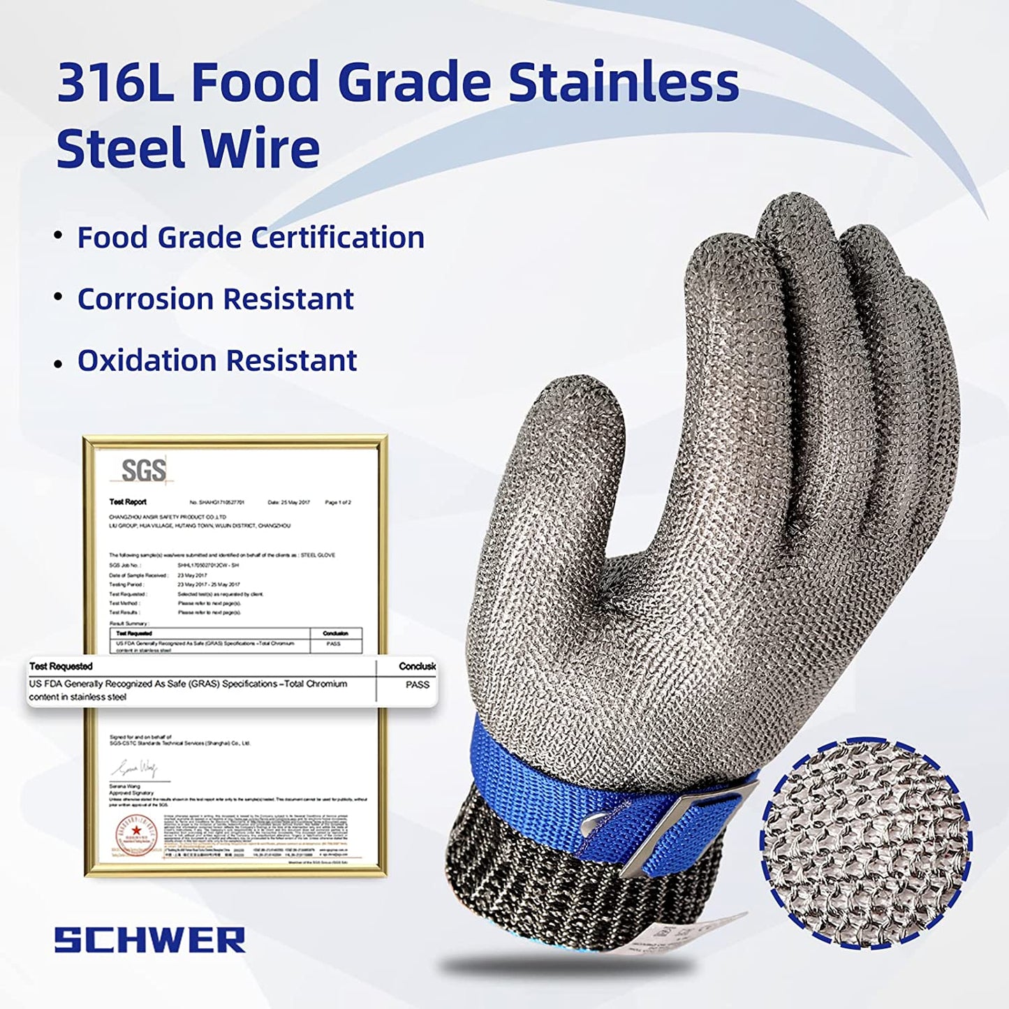 Food-Grade Stainless Steel Metal Glove