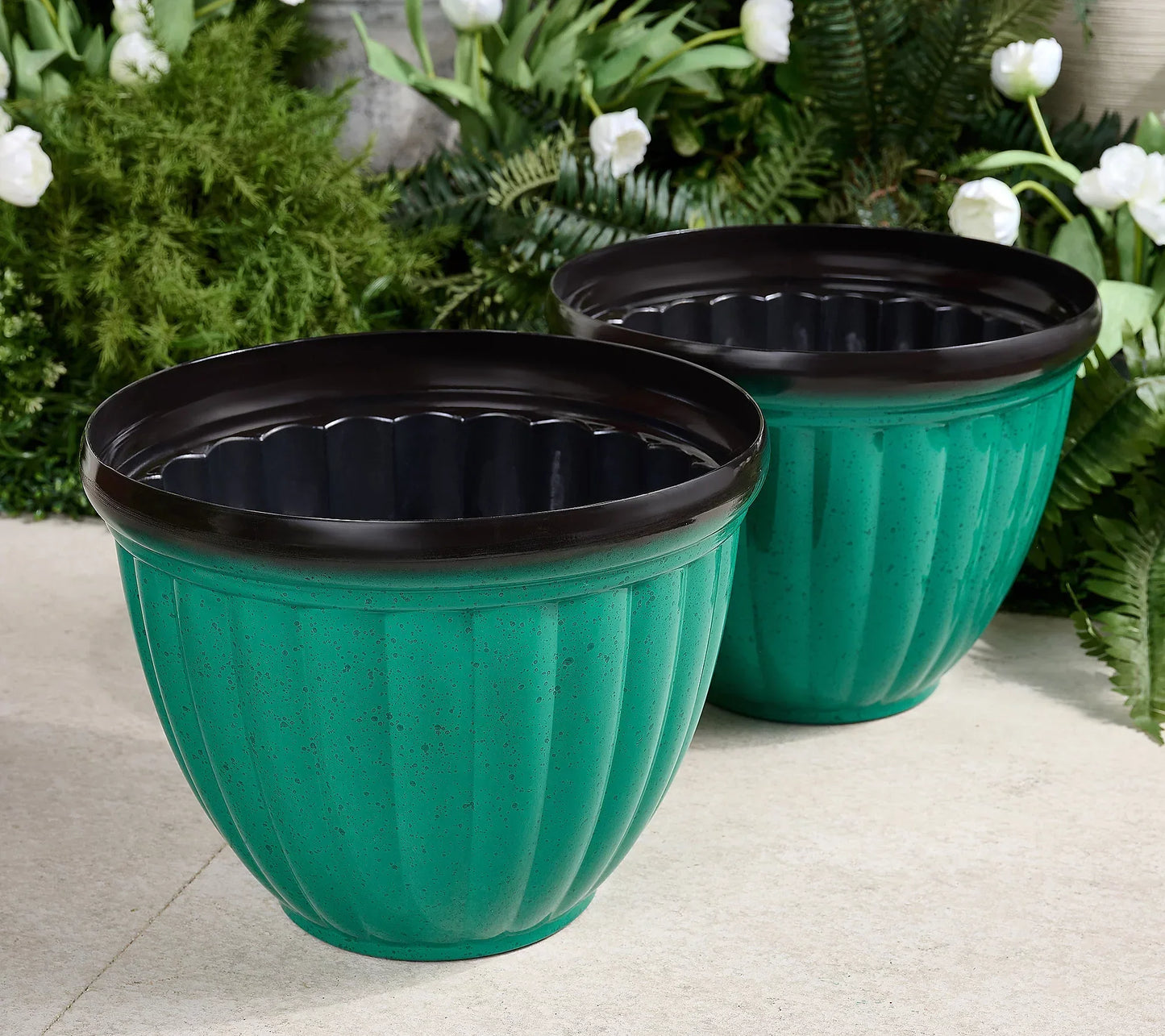 Textured Planter Pot for Thriving Roots | Dual Drainage | 5 Colors