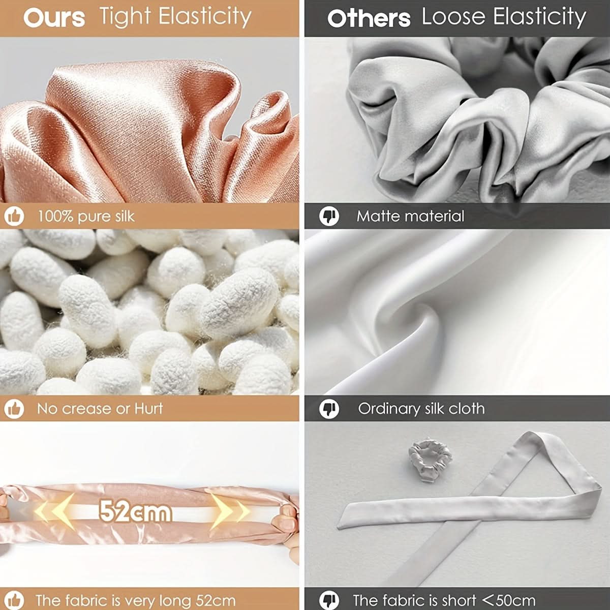 2-Pack Simple Hair Ties for Minimalist Styles