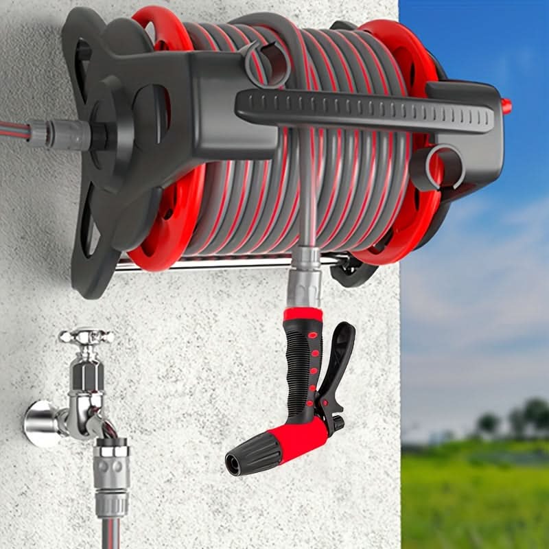 Freestanding Garden Hose for Convenient Outdoor Cleaning