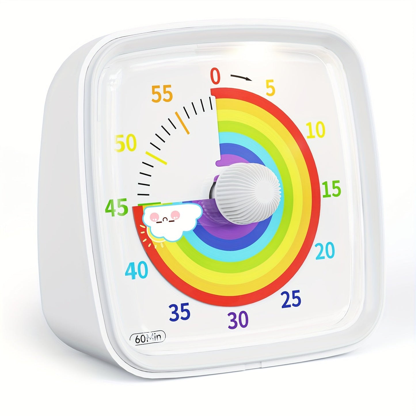 Visual Countdown Timer for 60 Minutes – Rainbow Time Management for Work, Study, and Home