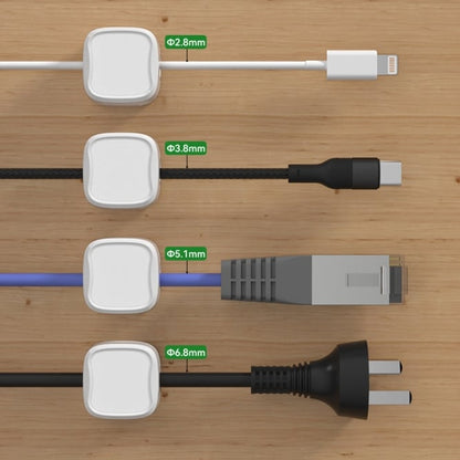 Magnetic Cable Organizers - Set of 4 for Neat Spaces