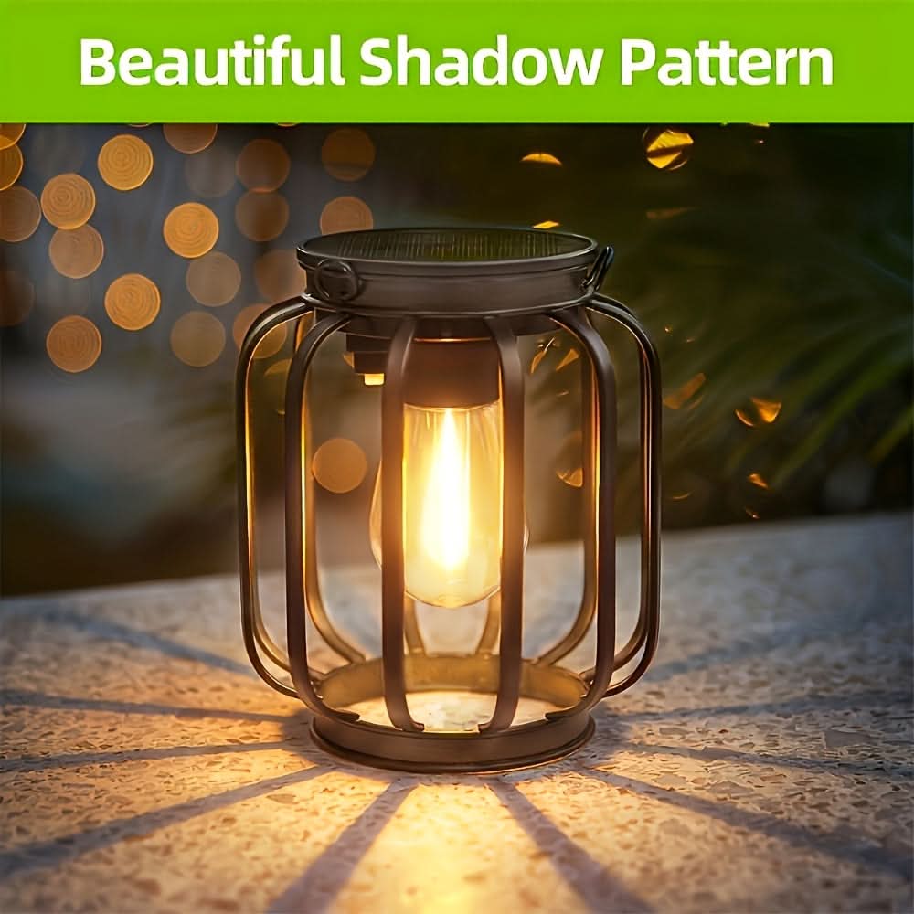 Solar Lantern for Patio and Porch – Warm Glow Lighting
