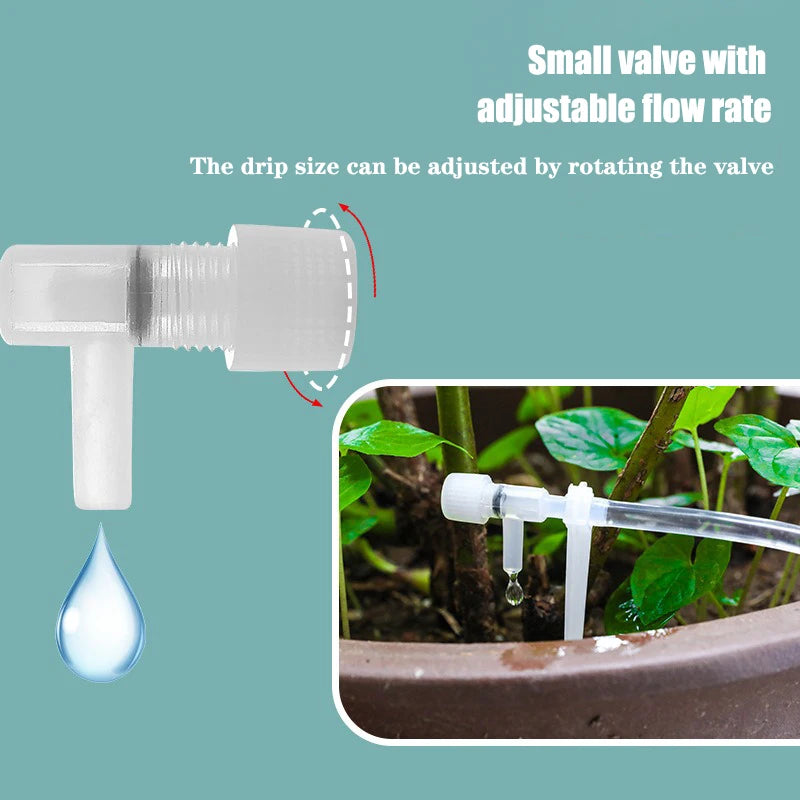 Irrigation Kit for Gardens with Adjustable Valve – Ideal for Potted Plants & Greenhouses
