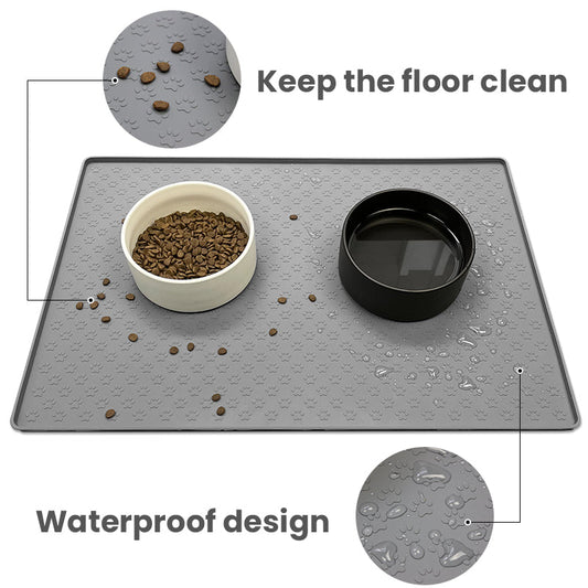 Silicone Pet Feeding Mat for Easy Clean-Up