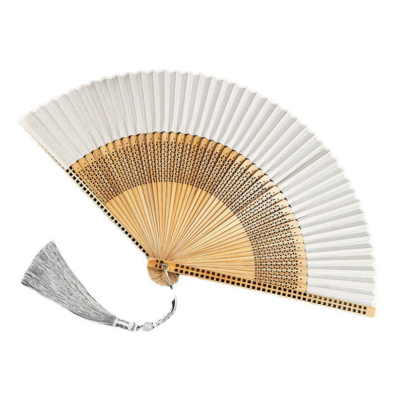 Bamboo Silk Handcrafted Fan