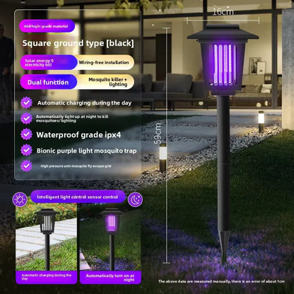 Solar Insect Trap with LED Light | Waterproof IP65 | For Garden & Patio