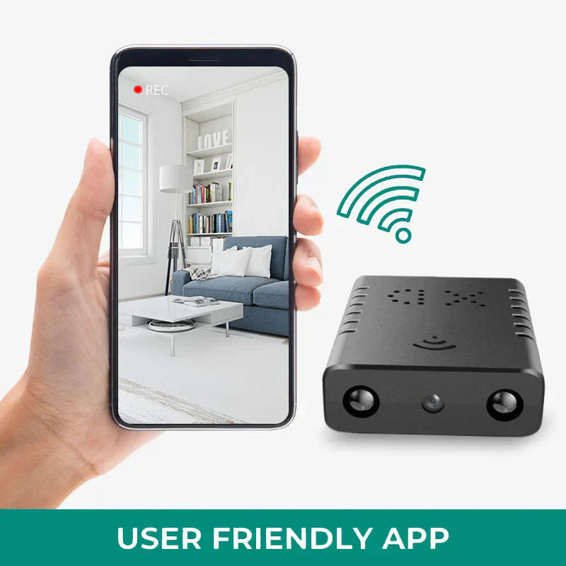 Compact 1080P HD Security Camera with Built-in Microphone and Night Vision