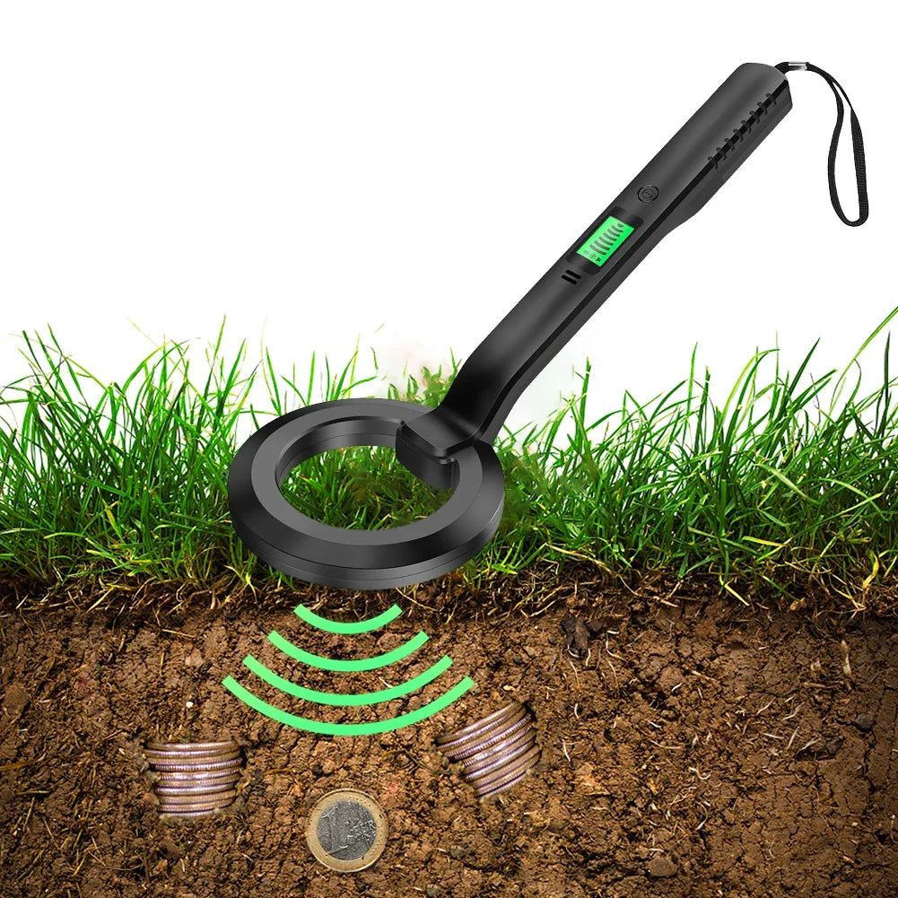 Ultra-Sensitive Metal Detector with 360° Pinpointer Scan – 3 Modes for Security and Treasure Hunting