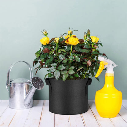 Breathable Plant Bags Set with Handles | Root Aeration | 5-Pack Pots | 11–114 L
