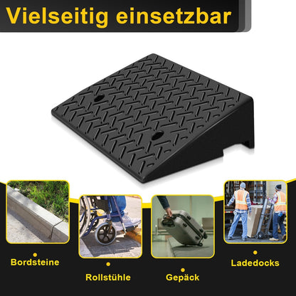 Rubber Access Ramp Set of 2 for Curbs - 3 Ton Capacity