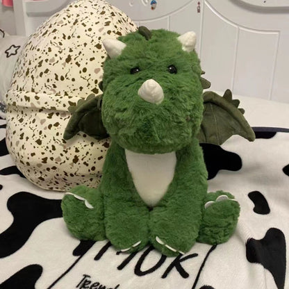 Small Plush Dinosaur with Eggshell Toy