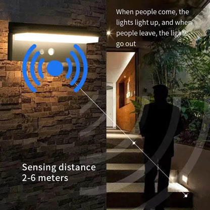 Solar Outdoor Wall Light with Motion Sensor | Waterproof IPX5 | Energy Efficient for Garden & Patio