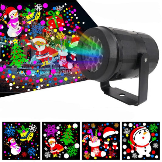 Snowflake Light Projector for Christmas – Waterproof LED Outdoor Lamp with 16 Designs