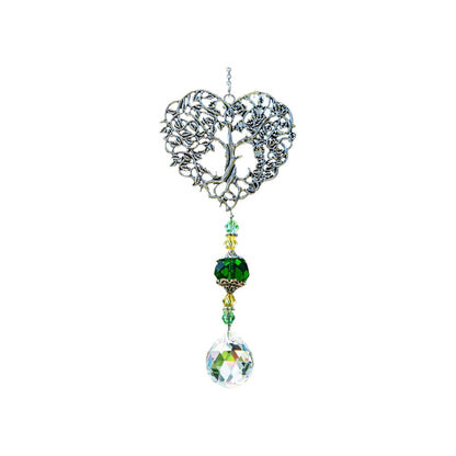 Lightweight Tree Crystal Sun Catcher | Tree of Life Window & Garden Decor | Decorative Gift