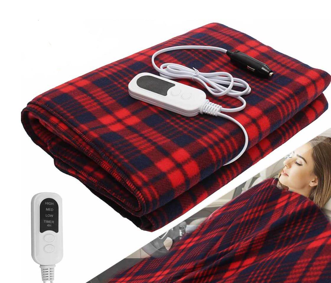 Electric Heated Blanket for Instant Warmth Anytime, Anywhere