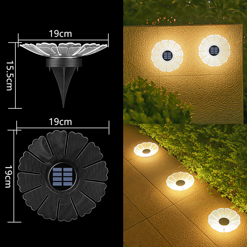 Solar-Powered Garden Glow Light - Effortless Outdoor Illumination
