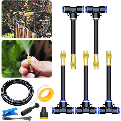 Automatic Irrigation System with 360° Adjustable Spray Head | 0.8 cm Connector