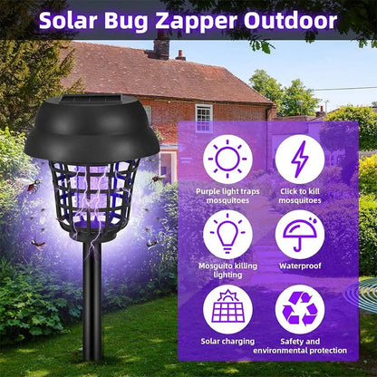 Solar Insect Trap with LED Light | Waterproof IP65 | For Garden & Patio
