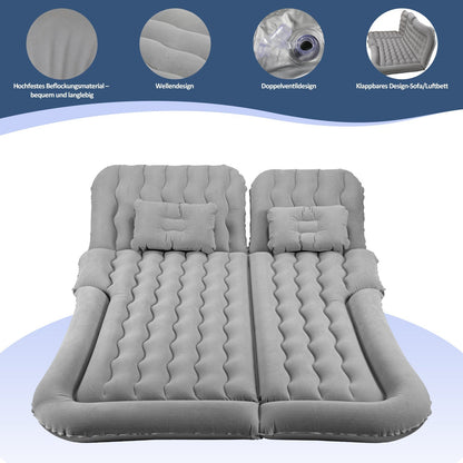Inflatable Car Mattress with Pillow for Air Bed Use
