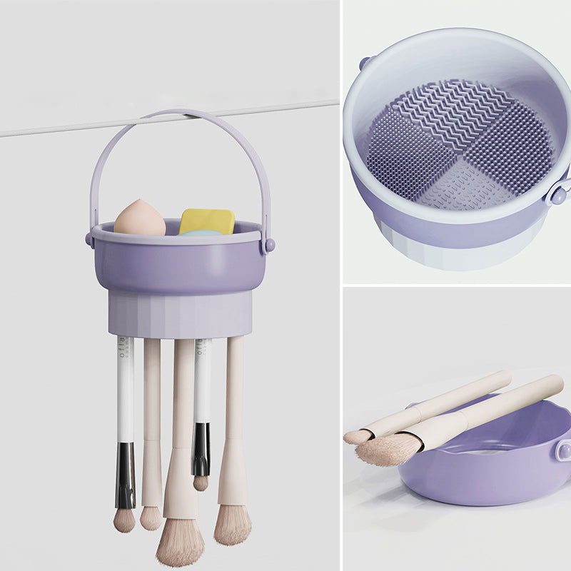 3-in-1 Makeup Brush Cleaning Station | Clean, Dry & Store