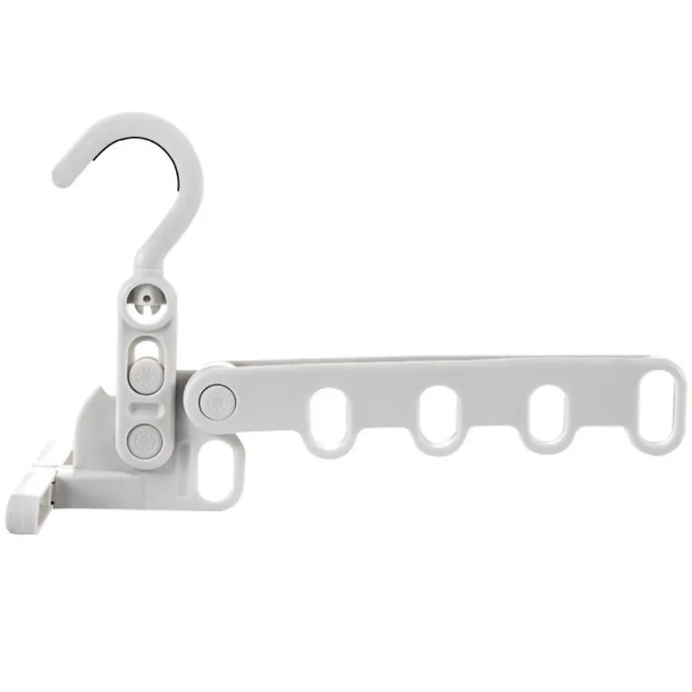 Portable Travel Clothes Hanger | Collapsible 5-Hole Garment Rack for Camping & Hotel Use