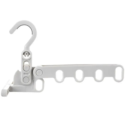 Portable Travel Clothes Hanger | Collapsible 5-Hole Garment Rack for Camping & Hotel Use