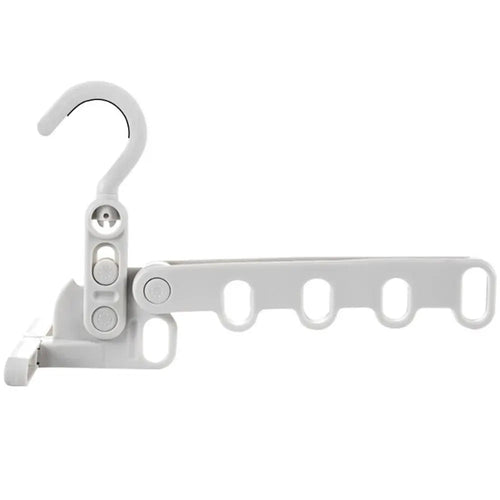 Portable Travel Clothes Hanger | Collapsible 5-Hole Garment Rack for Camping & Hotel Use