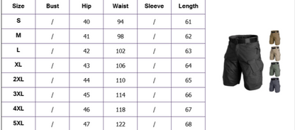 Waterproof Tactical Cargo Shorts
