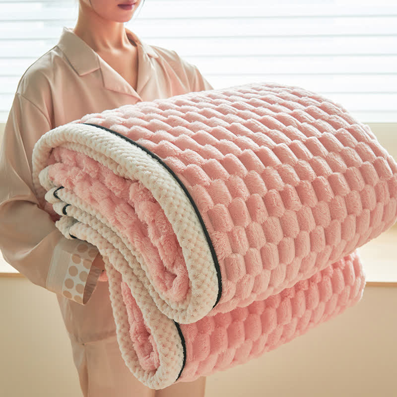 Thick Reversible Coral Fleece Blanket