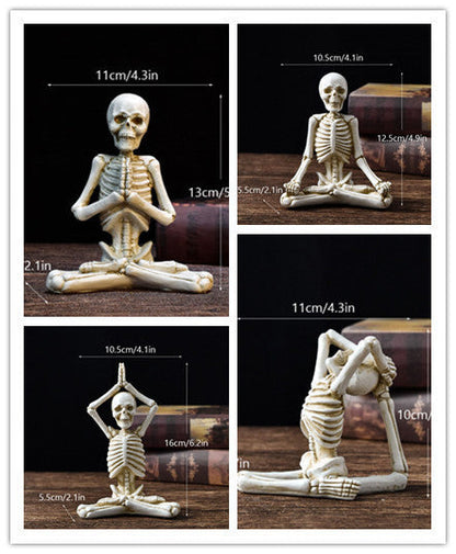 Halloween Figurine – Vintage White or Black Resin Decoration