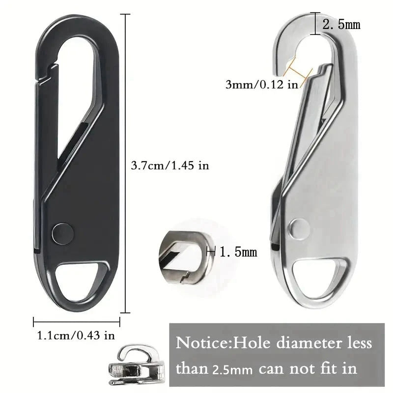Metal Zipper Repair Clip – QuickFixMate for Jackets, Luggage & Backpacks | Installs in Seconds Without Tools | 5+5 Bundle