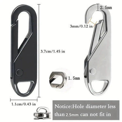Metal Zipper Repair Clip – QuickFixMate for Jackets, Luggage & Backpacks | Installs in Seconds Without Tools | 5+5 Bundle