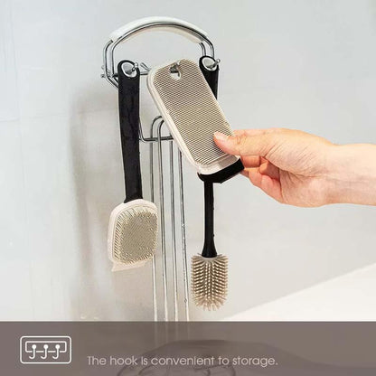 Effortless Scratch-Free Kitchen Cleaning with Dual Scrubber