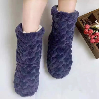 Unisex Winter House Socks | Cozy Fleece-Lined & Non-Slip | Plush Teddy Lining | Christmas & Sleep Socks