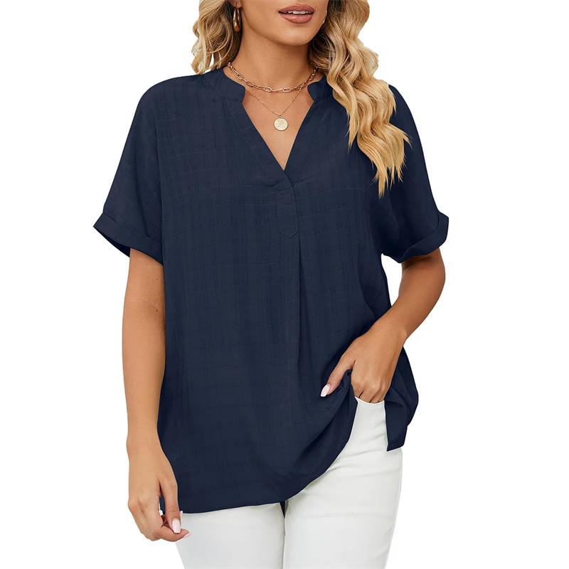 Emmy | Effortless Cotton V-Neck Shirt