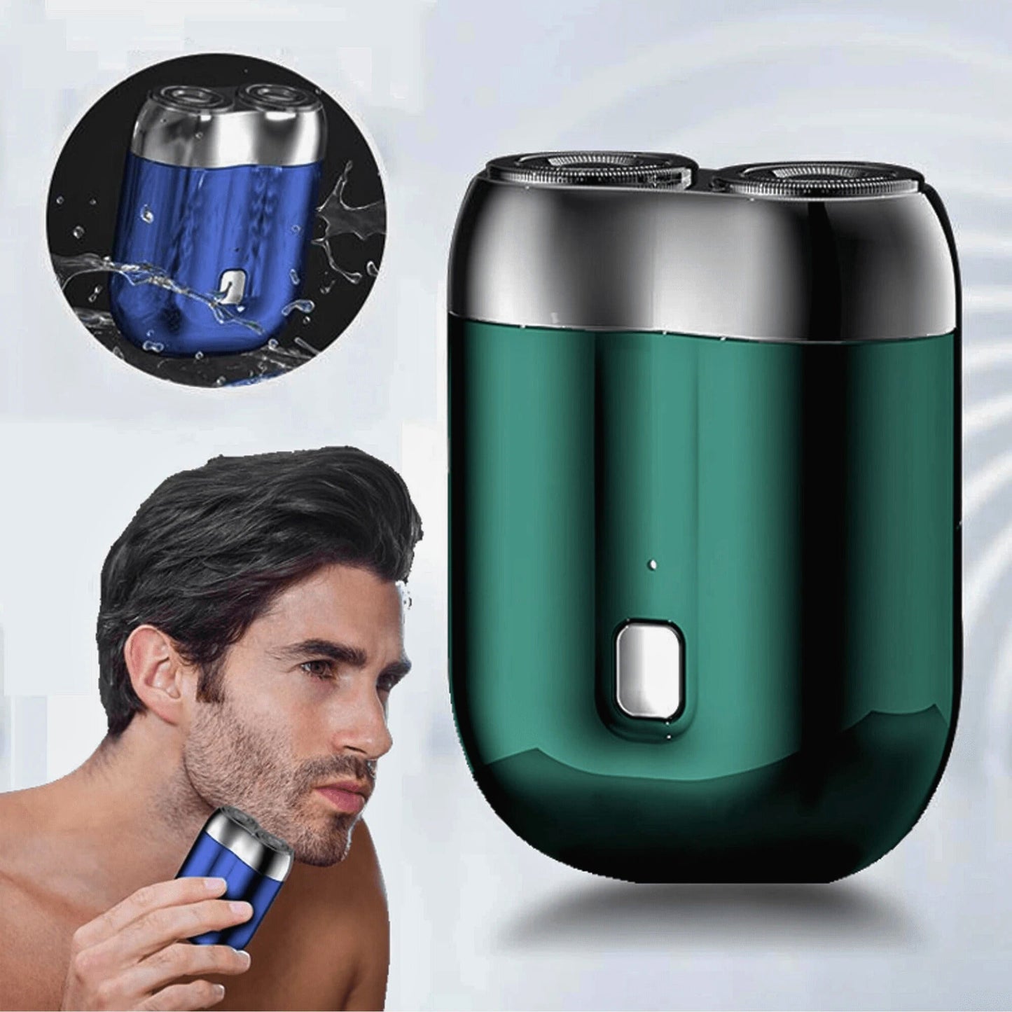 Compact Waterproof Electric Shaver | USB Rechargeable | 60-Minute Runtime