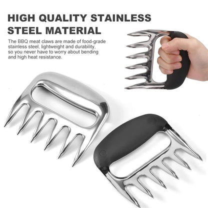 Stainless Steel Meat Claws Set | 2 Pieces for Shredding & Serving Meat