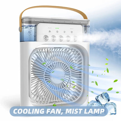 Compact 3-in-1 Air Cooler with Humidifier and LED Night Light