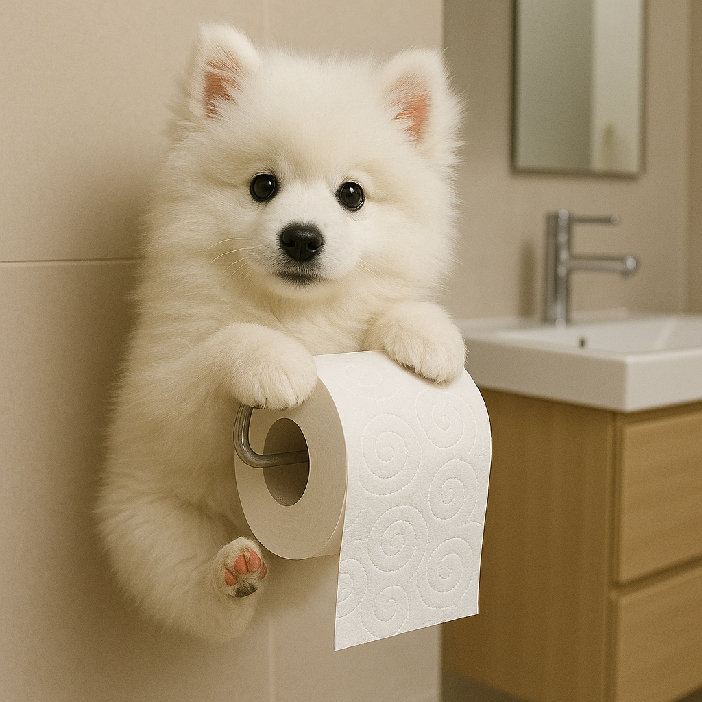 PawRoll – The Cutest Companion for Your Bathroom!