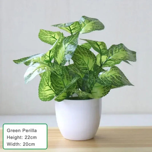 22 cm Artificial Bonsai Plant in Pot | Home and Office Decor