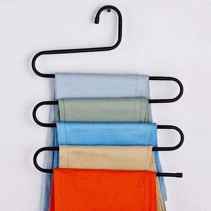 Space-Saving 5-Layer Non-Slip Hangers for Closet Organization