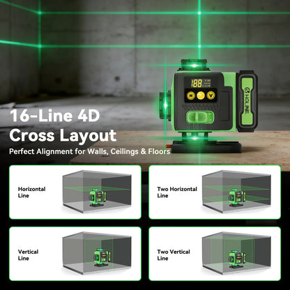 360-Degree Laser Leveling Tool for Accurate Construction Alignment